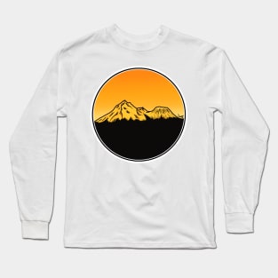 Mt Shasta CA at Sunset Long Sleeve T-Shirt